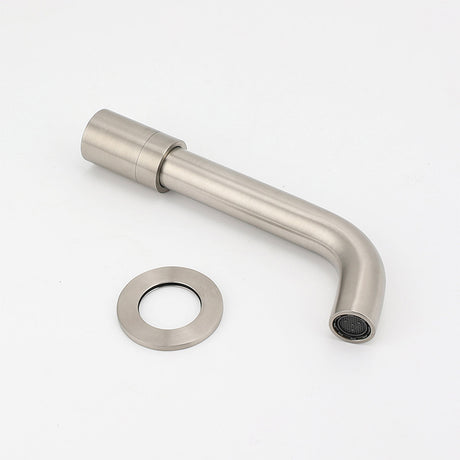 Brushed Nickel Silver Round Swivel Basin Faucet Bubble Water Outlet Bath Tub Spout