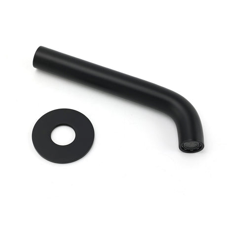 Matt Black Round Basin Faucet Bubble Water Outlet Stainless Steel Bath Tub Spout