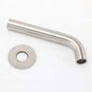 Brushed Nickel Round Curve Basin Bubble Faucet Water Outlet Bath Tub Wall Spout