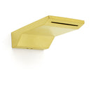 Brushed Gold Square Cubic Shower Bathtub Waterfall Spout Filler Outlet 1/2" End