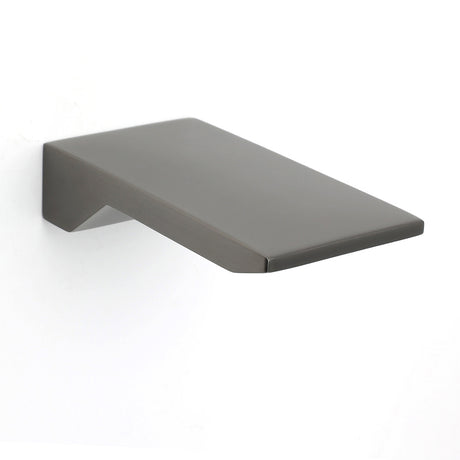 Gun Metal Grey Square Stainless Steel Bathtub Flat Spout Waterfall Filler Outlet