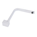 Square Chrome Gooseneck Arm Wall Mounted Swivel Bathtub Spout Faucet Outlet Set