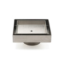 Stainless Steel 100mm Square Tile Insert Shower Grate Floor Drain 50mm Outlet