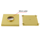 Brushed Gold Large 200mm Tile Insert Bathroom Floor Drain Grate 80mm Waste Outet
