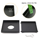 Watermark Matt Black Large 200mm Tile Insert Floor Drain Shower Grate 80mm Waste