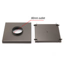 Gun Metal Large Square 200x200mm Tile Insert Floor Drain Shower Grate 80mm Waste