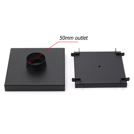 Matt Black 150x150mm Tile Insert Floor Drain Shower Grate 50mm Outlet Watermark