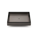 Bathroom Gun Metal 150mm Tile Insert Floor Drain Shower Grate 80mm Waste Outlet