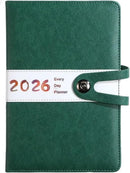 Agenda 2026 adults - Planner - Journal - Organizer - Business - Texture - PU material - A5 format - Vegetable