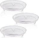 Multi-layer air fryer rack (3 round layers) - Air fryer baking pan - Air fryer grid - 304 stainless steel - Safe to use in air fryers, steam ovens, regular ovens and dishwashers