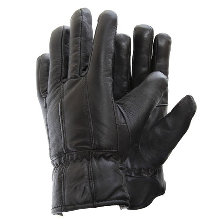 Soft Sheepskin Gloves in Genuine Leather for Men L/XL Black L/XL SQBB