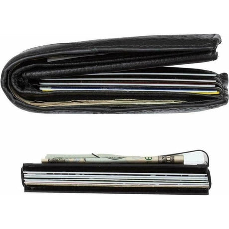 RFID Blocking Minimalist Carbon Fiber Card Holder with Money Clip for Men