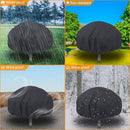 122 x 46 cm Round fireplace cover, drawstring for water
