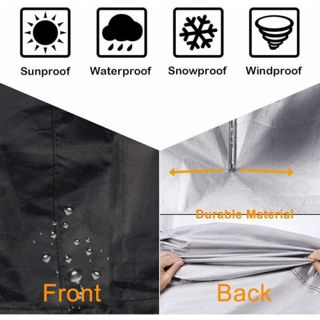 122 x 46 cm Round fireplace cover, drawstring for water