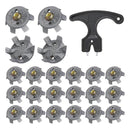 Golf Spikes Set Includes 30 Pcs Golf Studs Replacement Golf Studs Spanner Metal Thread Screw 6mm Dia Golf Spike too-xindaren