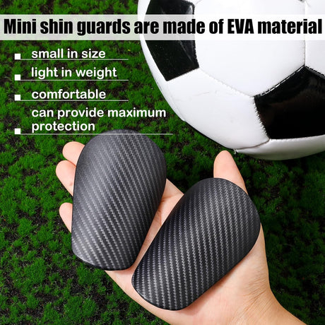 Mini Football Shin Guards, Dark Grey Extra Mini Football Shin Guards Youth & Adult Shin Guards (Mini, 9.5x 4cm)