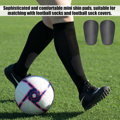 Mini Football Shin Guards, Dark Grey Extra Mini Football Shin Guards Youth & Adult Shin Guards (Mini, 9.5x 4cm)