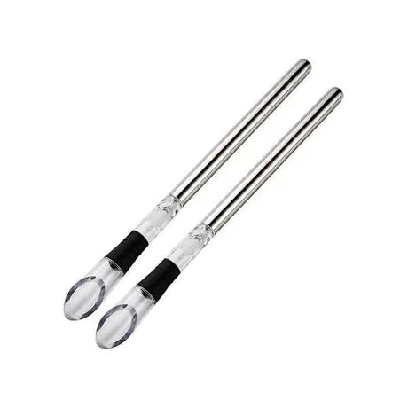 2-pack Wine Cooler Wine Bottle Cooler Stainless Steel Wine Chiller Wine Decanter with Wine Aerator