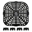 /NN/Replacement Grill Plate for Air Fryer Crispers for Instant Vortex 6qt with 4 Rubber Pads