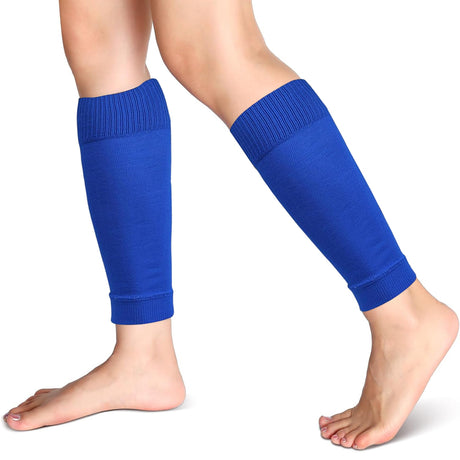 Football Socks Sleeves Football Shin Guards Sleeves, Shin Guards Grip Socks Leg Sock Sleeve for Unisex Children, Youth