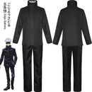 Anime Jujutsu Kaisen Gojo Satoru Cosplay Costume Eyepatch Wig Glasses Outfit Halloween Costumes for Men - Perfect Wig B Only S-max Wig B Only S