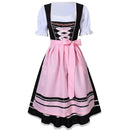 German Oktoberfest Costume for Women - Traditional Bavarian Beer Carnival Fraulein Cosplay Maid Costume - Black - Perfect Black XXL