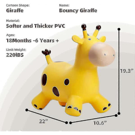 Babe Fairy Giraffe Trampoline Horse Jumper For Toddlers - Jumping Horse Trampoline [PB]