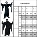 Scream Ghostface Black Halloween Scary Costume, Men, Adult Size Halloween Masquerade Costume S