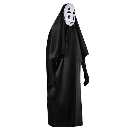Cosplay Costume Spirited Away No Face Kaonashi Cosplay Costume Halloween Decoration Party Costume Mask Clothing Gloves Set Gifts_yux