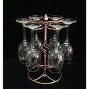 pc Wine glass rack, Wine glass rack with wine glass drying rack, holds 6 wine glasses (wine glasses not included).