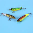 8pcs Whopper Plopper 11cm 15g Floating Popper Fishing Lure Artificial Hard Bait Wobbler Rotating Ta