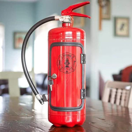 Metal Wine Storage Box, Creative Fire Extinguisher for Men, Wall Decoration, Fire Extinguisher Wine Storage Box