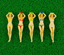 pcs Multicolor Sexy Bikini Women Golf T-shirts Gift New Design Plastic Golf Tee Shirts For Naked Girls - Women Golf Accessories