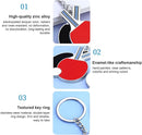 Table Tennis Racket Keychain - Sports Keychain Table Tennis Racket Bag Ornament | Table Tennis Key Holder Keychain