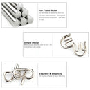 20-pack Metal Wire Puzzle Set IQ Puzzle Brain Training Toys Wire Puzzle