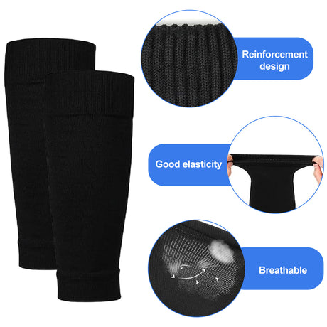 pairs of football socks, soccer socks, shin guards, socks, team socks, socks, fit socks, black, for children's football matches
