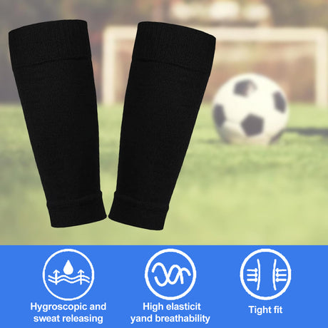 pairs of football socks, soccer socks, shin guards, socks, team socks, socks, fit socks, black, for children's football matches