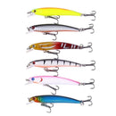 43-Pack Fishing Lure Wobbler Minnow Mixed Color
