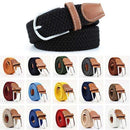 Relax belt elastic grey, canvas fabric belt for men, adjustable waistband, W26-W36