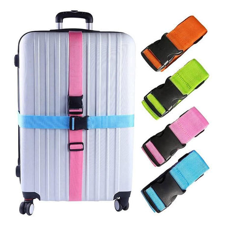 Luggage strap blue, for suitcase