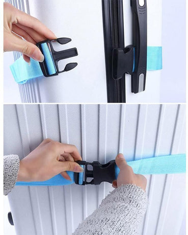 Luggage strap blue, for suitcase