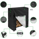 Firewood Rack with Waterproof 420D Oxford Cover Large Outdoor Log Holder, 222 x 64 x 2in