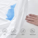 Waterproof Breathable Quiet Washable Mattress Protector for King Bed, 140 x 200 x 30cm
