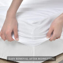 Waterproof Breathable Quiet Washable Mattress Protector for King Bed, 140 x 200 x 30cm