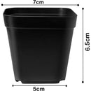 200 Pieces Seedling Pots, Nursery Pots, Reusable Plastic Square Seedling Pot Seedling Pots Transplanting Pot Growing Pot Planting, 7cm