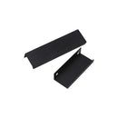 10 Pack Cabinet Hardware, Finger Edge Handles, Furniture Kitchen Door Drawer Handle, Concealed Pull Handles, Hole Pitch Long Black, 256mm, 300mm