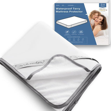Waterproof Cotton Terry Mattress Protector, 120 x 200cm