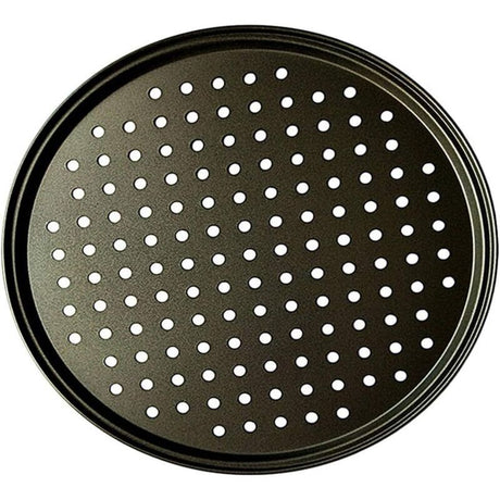 Pizza Punch Pan Carbon Steel Multi Purpose Perforated Oven Dish Non Stick Pizza Tray Pizza Trays Pastry, Pizza, Cake, Sandwiches, Sausage, Patties