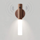Lighting Wood Wall Light Battery LED Children s Night Light Wireless Motion Sensor Portable Vintage Closet Lamp USB Rechargeable Magnetic Night Lamp