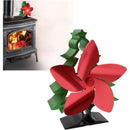 Fireplace Fan Fireplace and Stove Accessory Christmas Tree Shape x12 x23cm, 17.5cm, 5cm